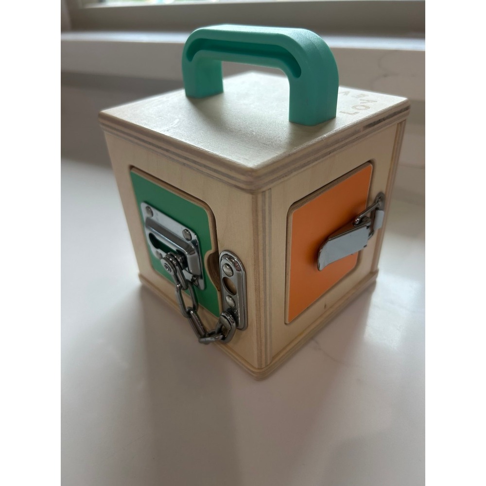 Lovevery Wooden Lock & Latch Box for Toddler Educational Montessori Toy